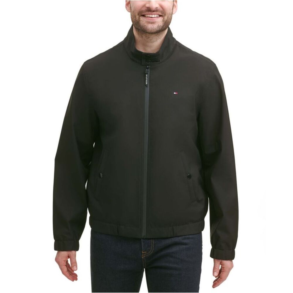 Tommy Hilfiger Mens Stand Collar Bomber Jacket, NWT